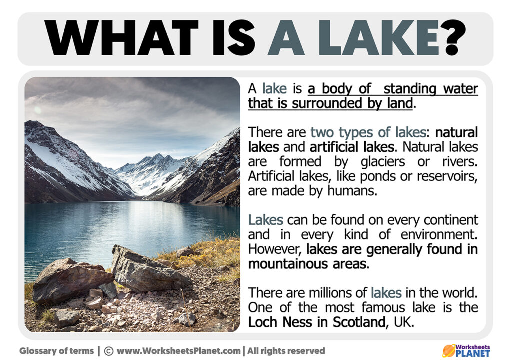 What Is A Lake Definition Of Lake