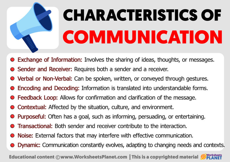 Characteristics Of Communication