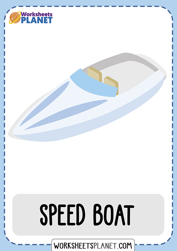 Flashcards Of Vehicles