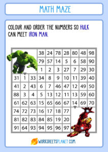 Printable Math Maze Games for Kids | Worksheets Planet