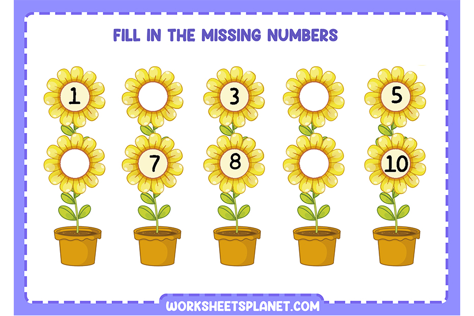 Printabble Missing Numbers Worksheets For Kids SUPER PACK