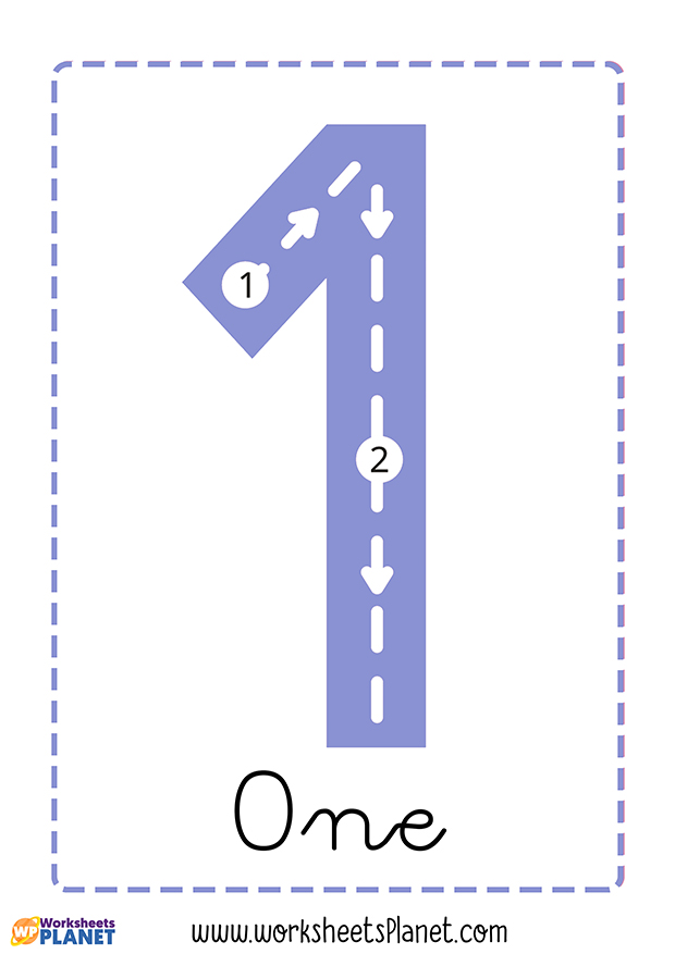 Tracing Numbers Flashcards PRINTABLE