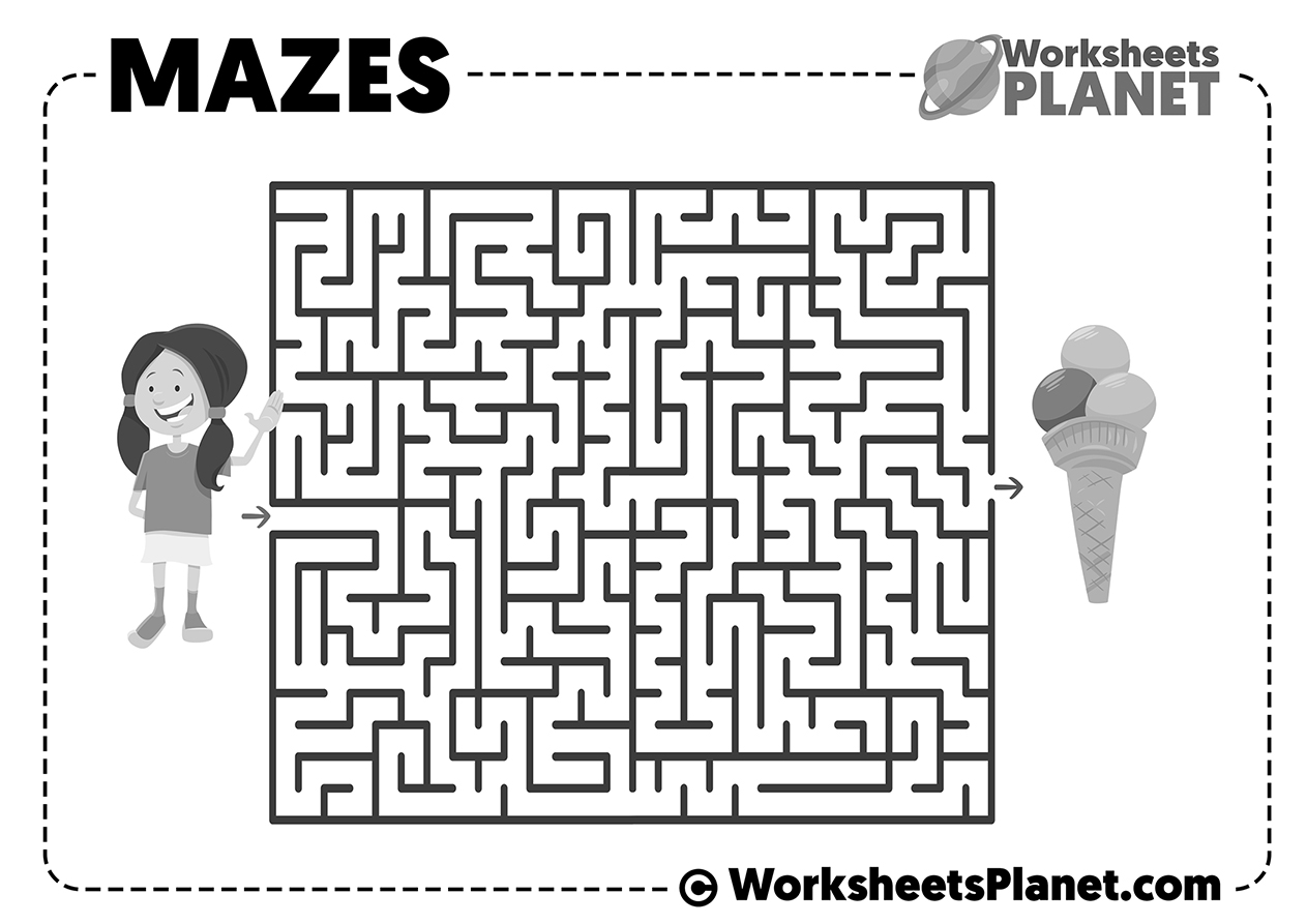 Free Printable Maze Worksheets FREE PRINTABLE TEMPLATES