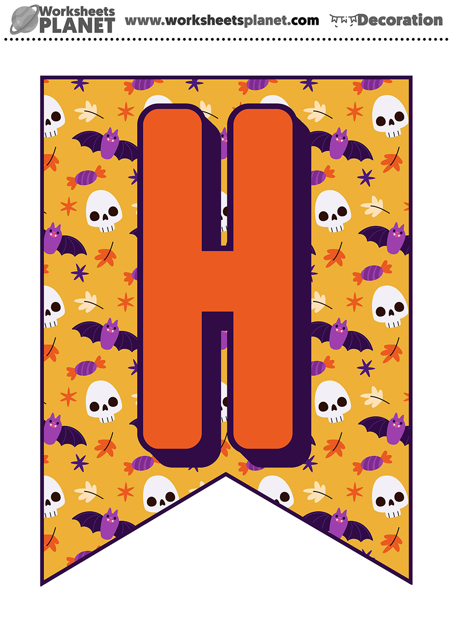 Halloween Pennants Color WP 1