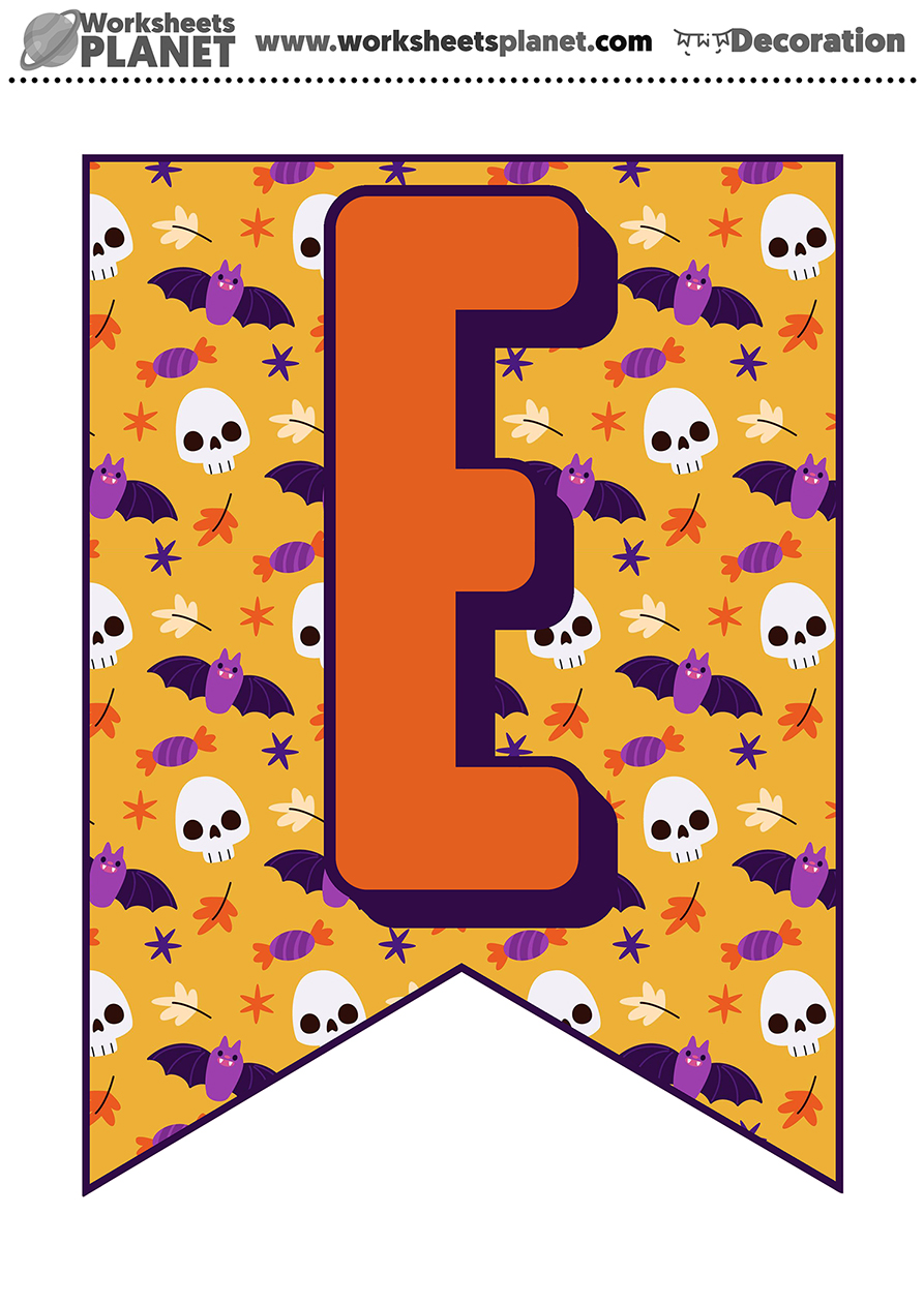 Halloween Pennants Color WP 12