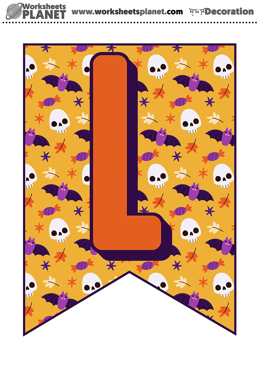 Halloween Pennants Color WP 8