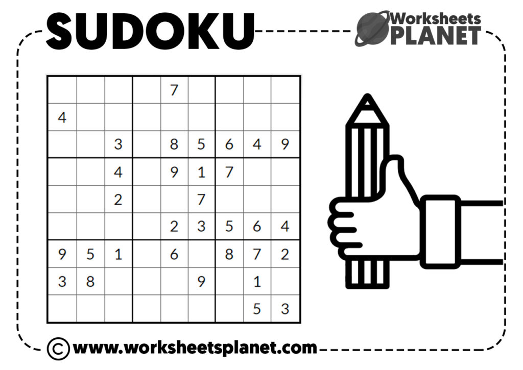 SUDOKUS for KIDS | Math Sudoku Puzzles Ready to print
