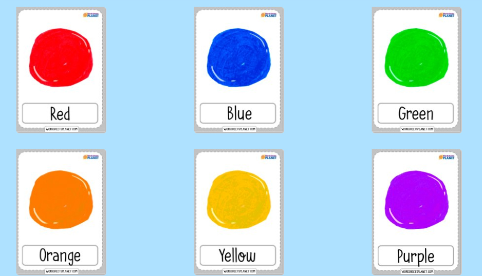 The Colors Flashcards Learning Colors for Kids