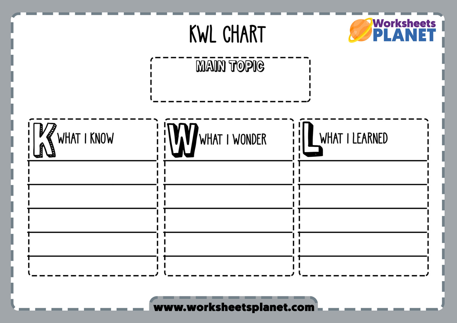 Thinking Skills Worksheets and Templates for Kids Ready for Printing