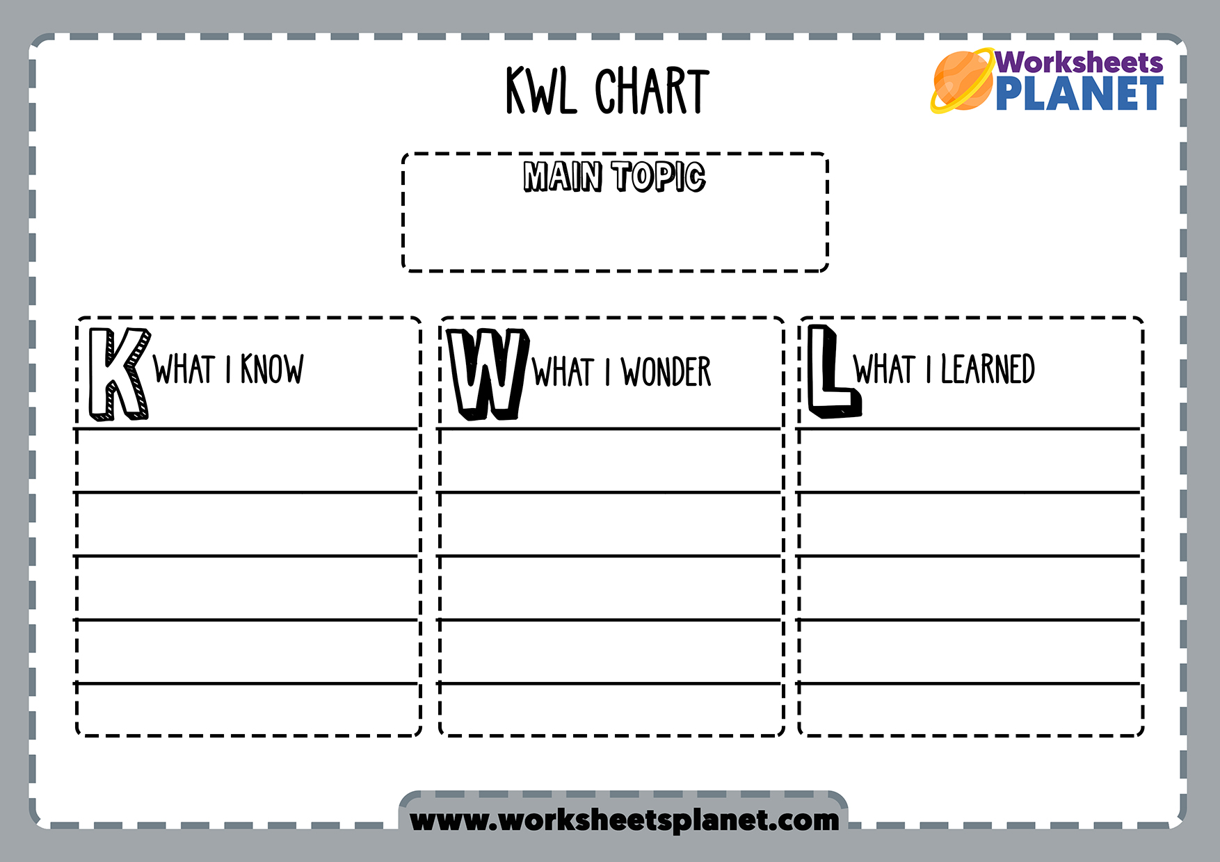 Thinking Skills Worksheets and Templates for Kids | Ready for Printing