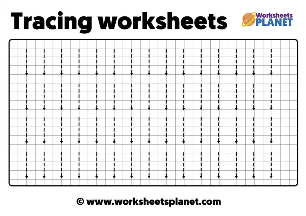 lines tracing worksheets