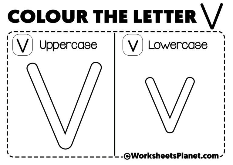 Letter V For Coloring