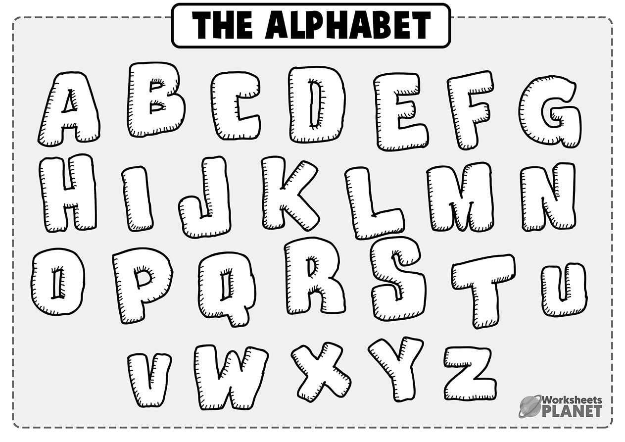 Alphabet Coloring Pages Book Letter Coloring Pages For Kids A-z ...