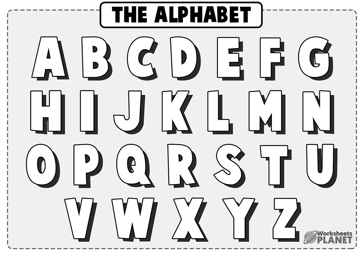 alphabets coloring pages
