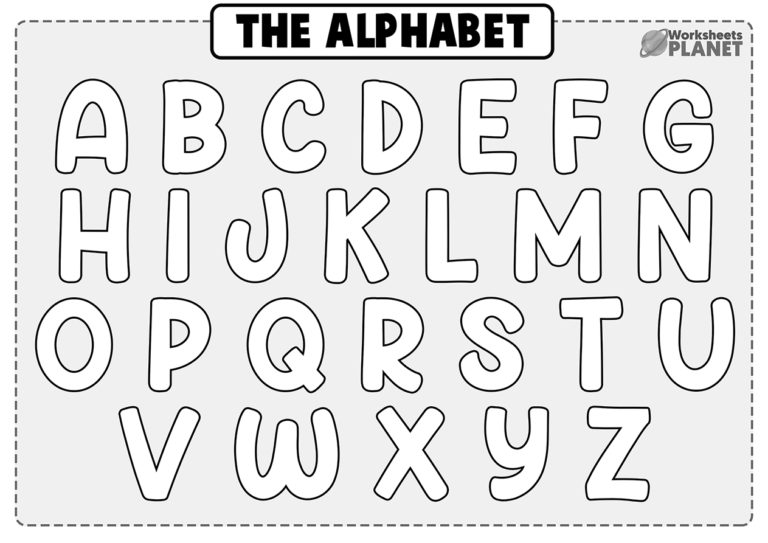 Alphabet Corling For Kindergarten