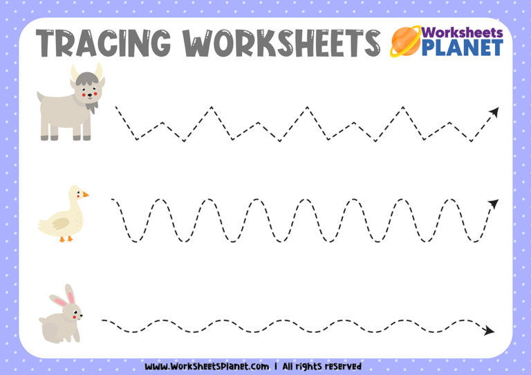 Tracing Activities for Kindergarten | Ready To Print