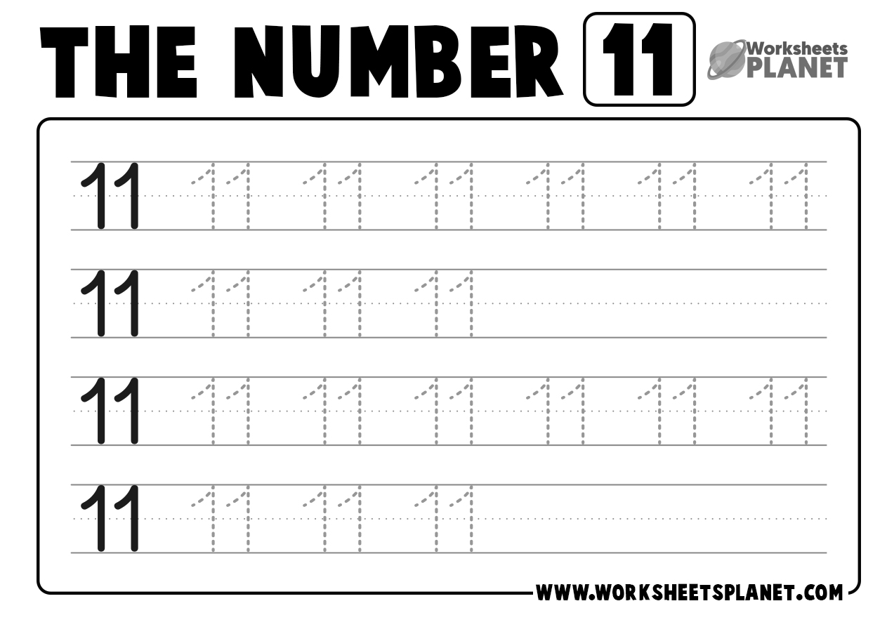 Tracing Numbers Worksheets For Kindergarten READY TO PRINT