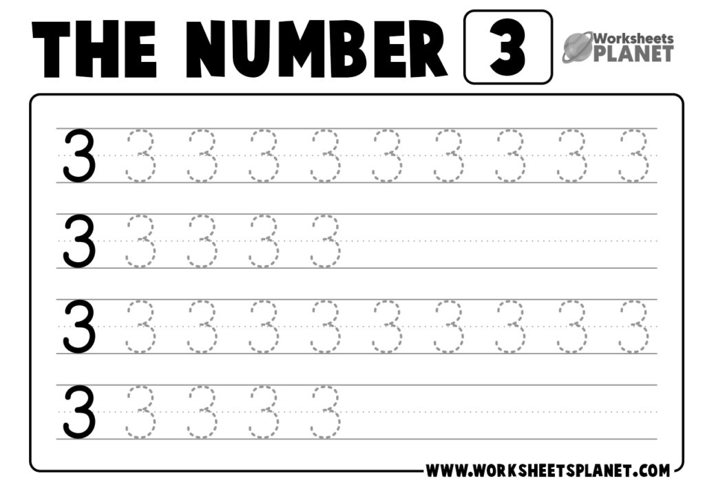 Tracing Numbers Worksheets for Kindergarten | READY TO PRINT