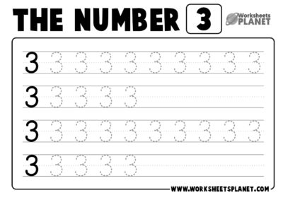 Tracing Numbers Worksheets for Kindergarten | READY TO PRINT