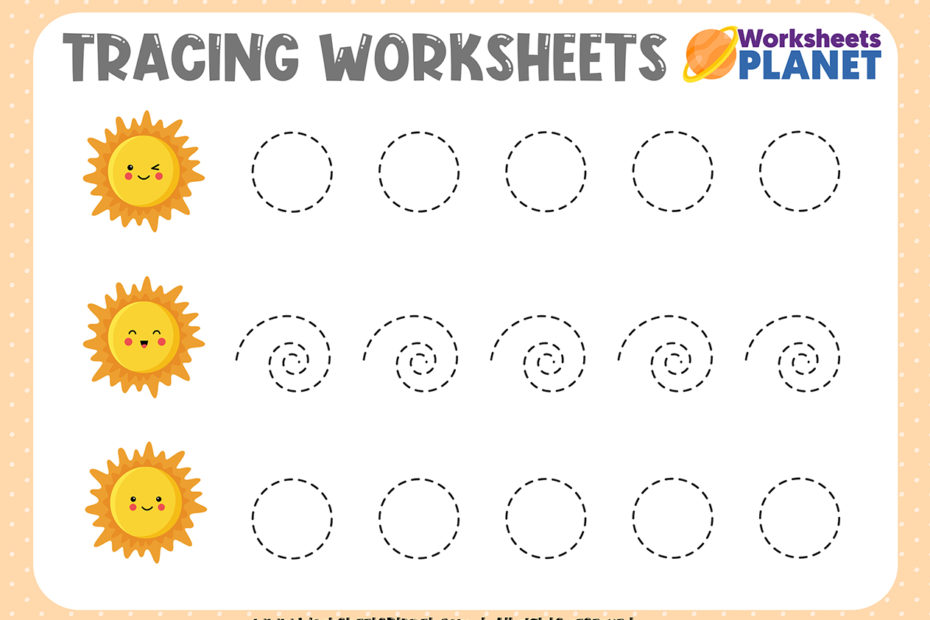 tracing worksheets planet