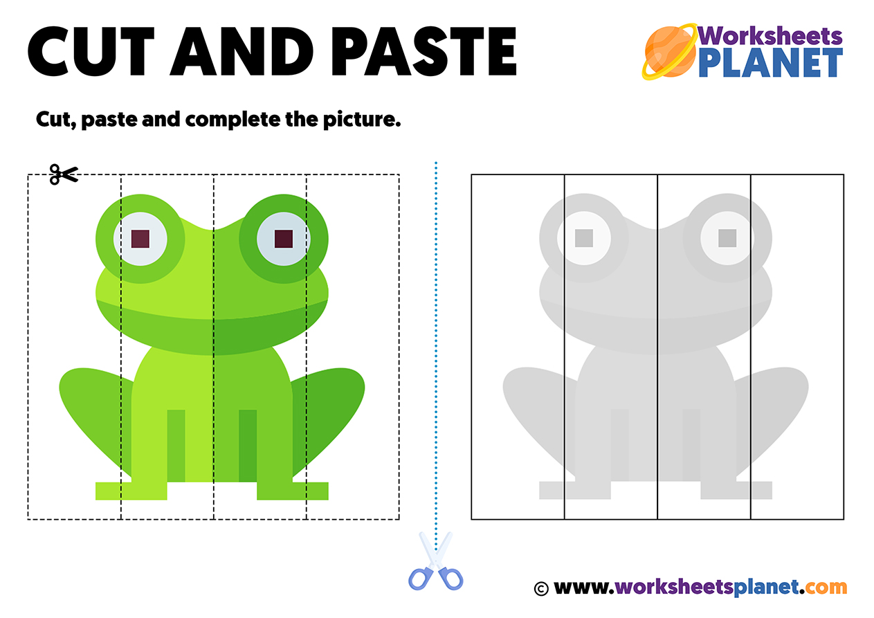 Cut And Paste Worksheets For Kindergarten Md By Stephany Dillon Pin On Preschool Literacy 