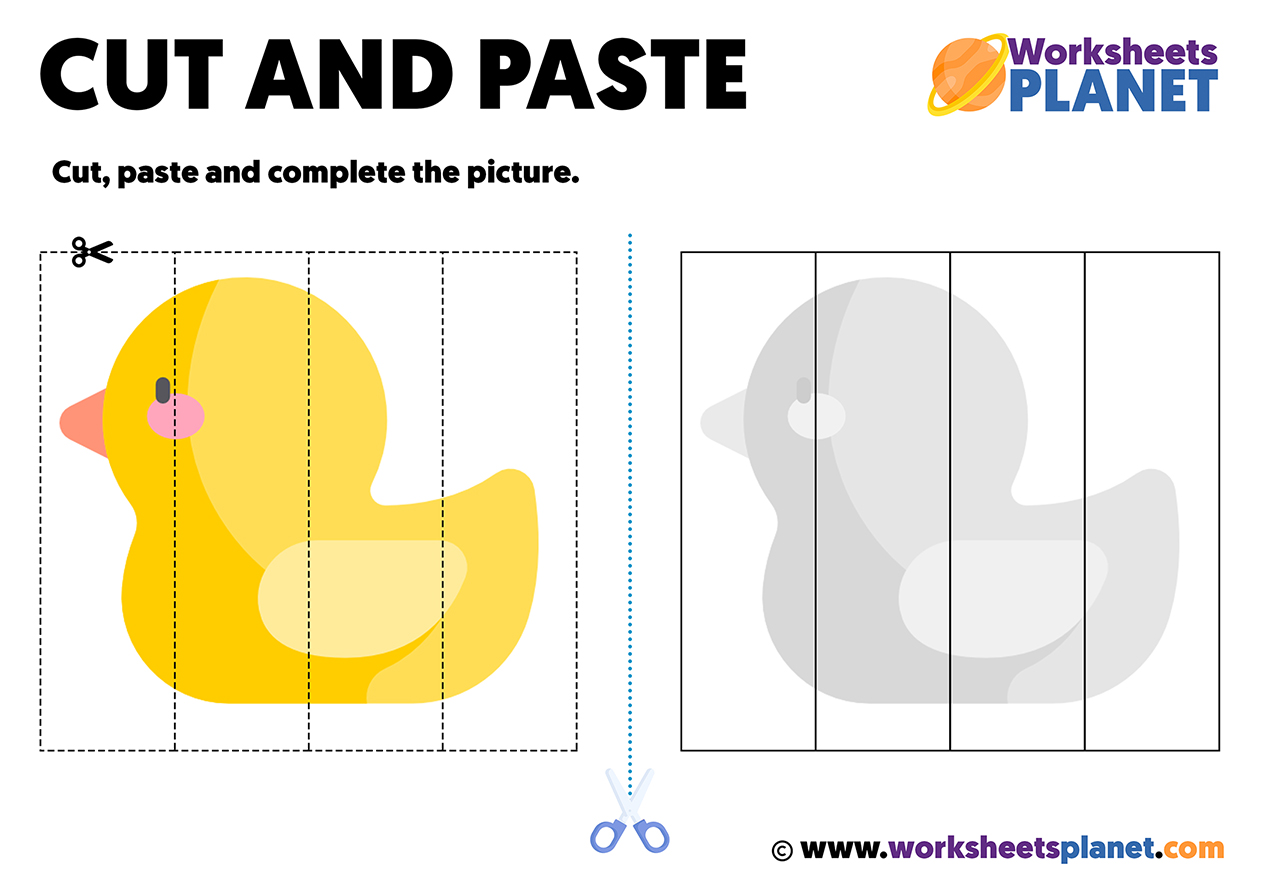 free preschool worksheets cut and paste