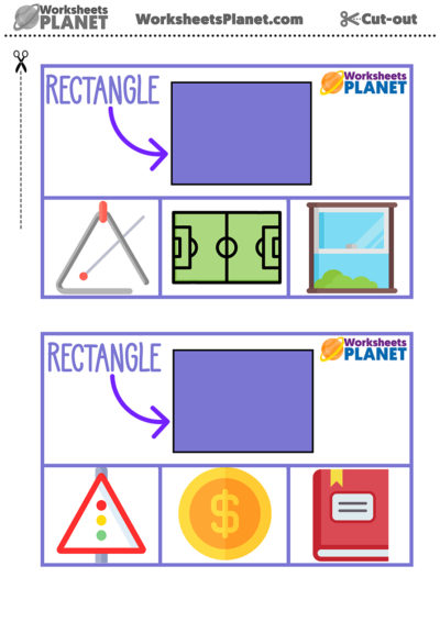 Learning Shapes Flashcards Rectangle