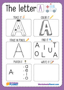 Letter A Worksheet