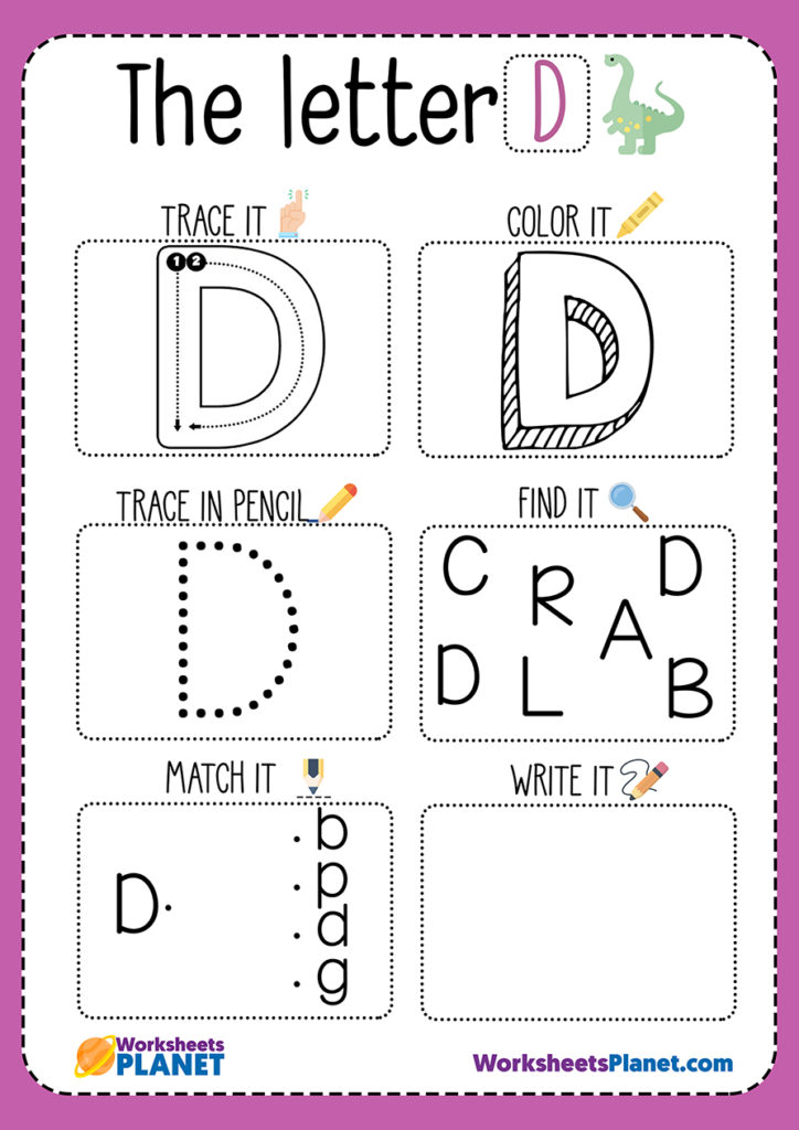 Letter D Worksheet