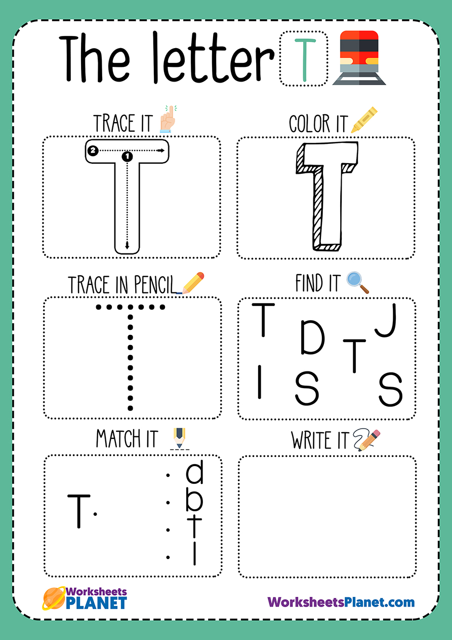 Letter T Worksheet