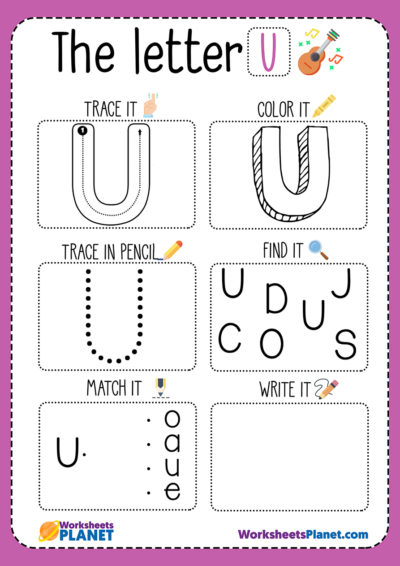 letter u worksheet