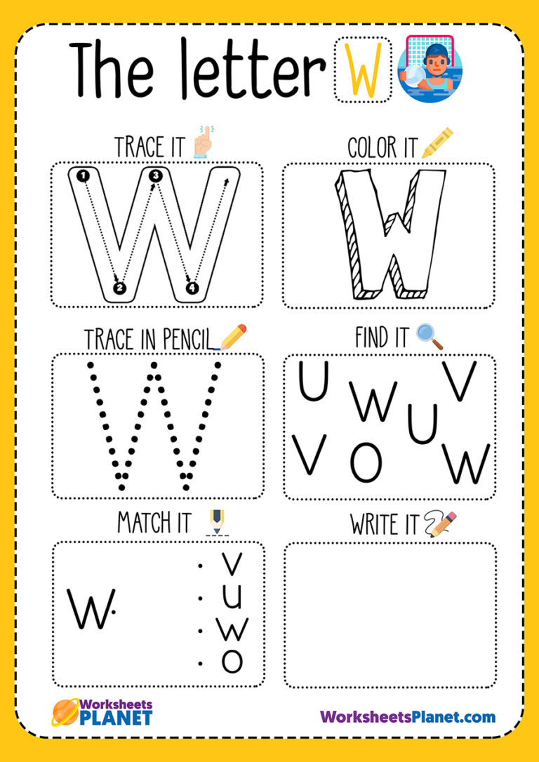 Letter W Activities Worksheets