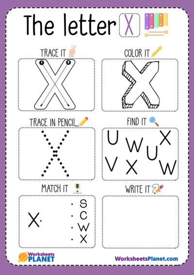 letter x worksheet