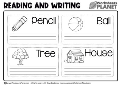 Reading and Writing Worksheets for Kids | Ready to Print