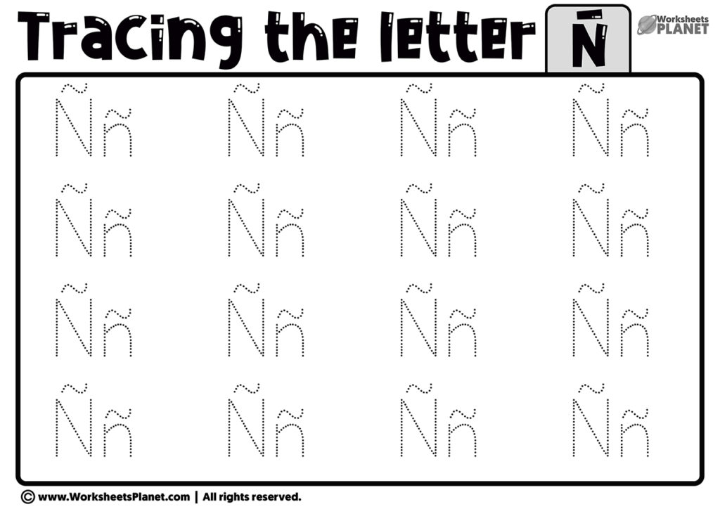 Tracing Letter Worksheet