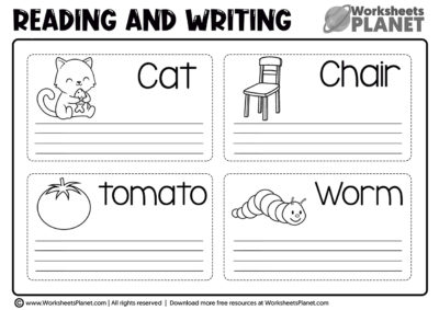reading and writing worksheets for kids ready to print