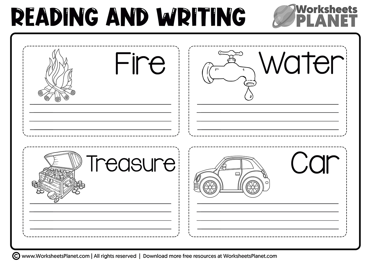 reading and writing worksheets for kids ready to print