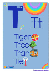 Letter T Flashcard