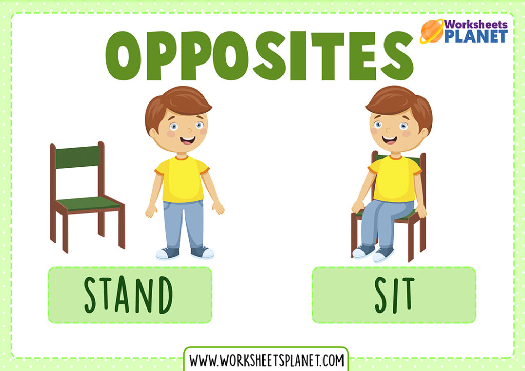 Opposite Words in English | Flashcards | ESL Teachers