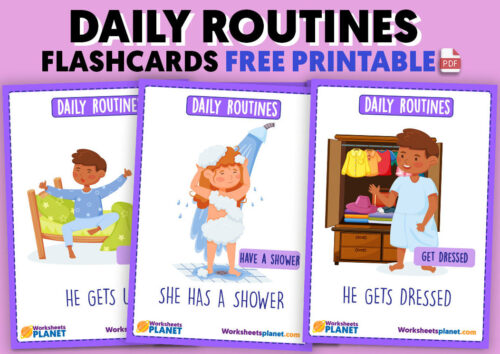 Printable Flashcards For Daily Routines