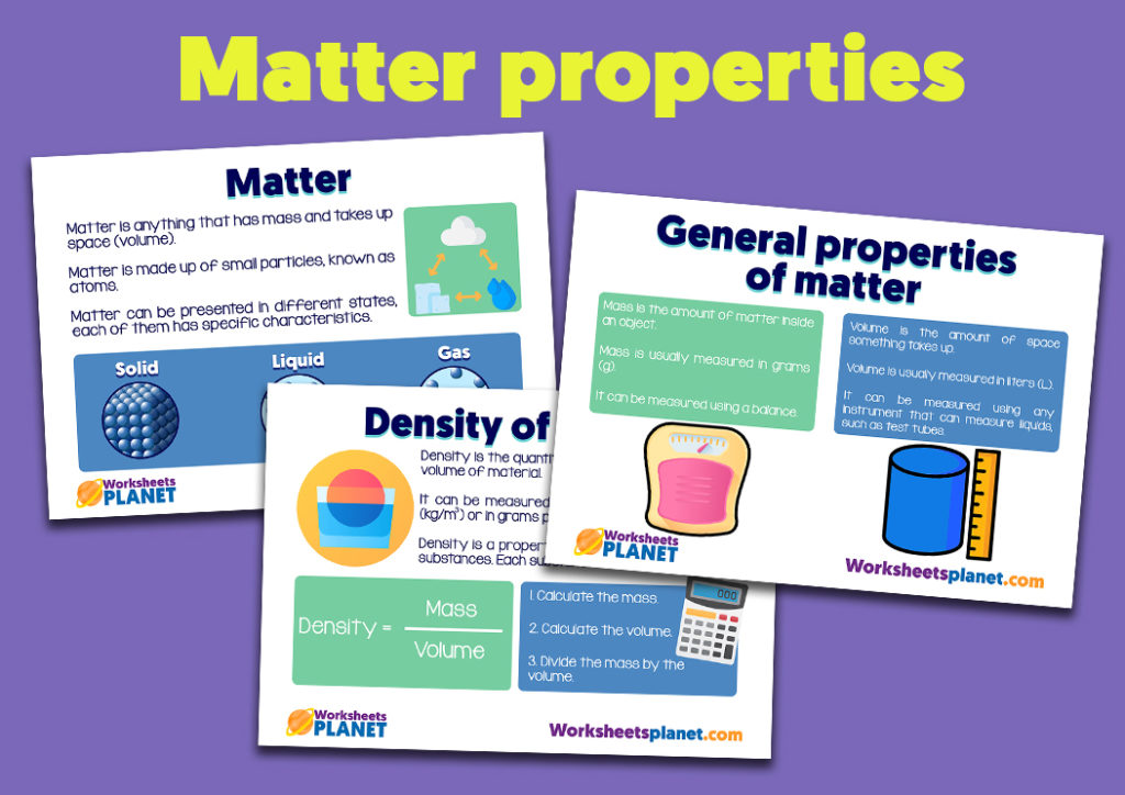 properties of matter meaning for kids