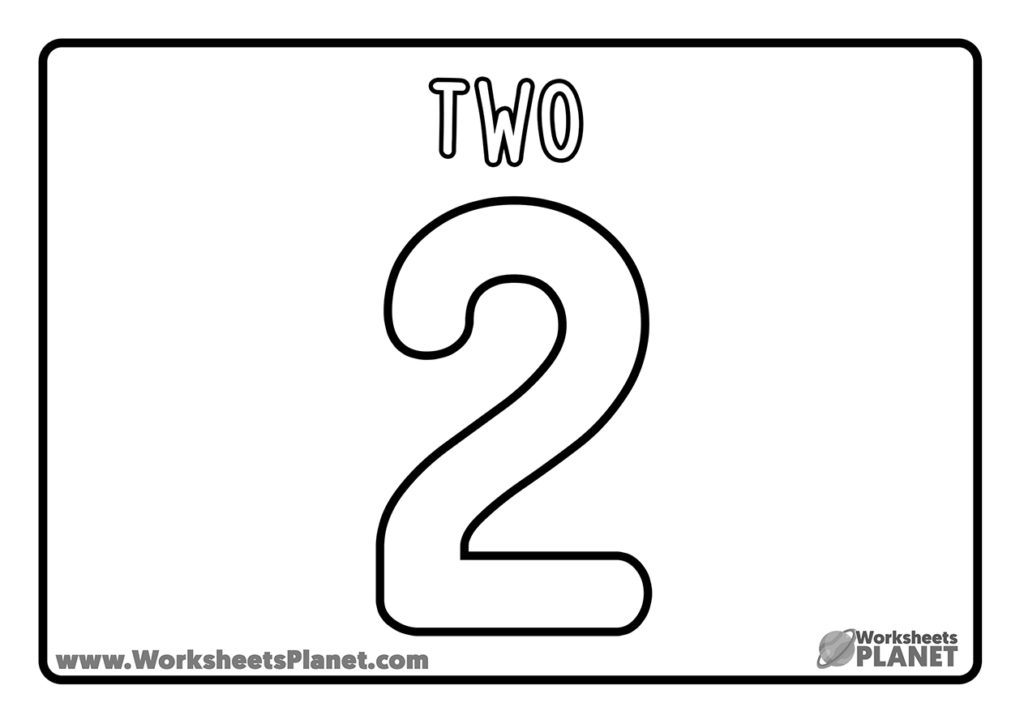 Numbers For Coloring Worksheets For Kids