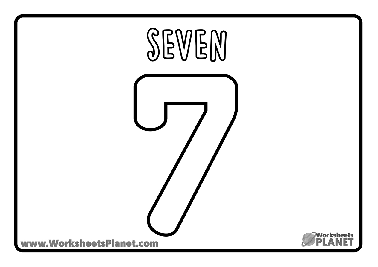 numbers for coloring worksheets for kids
