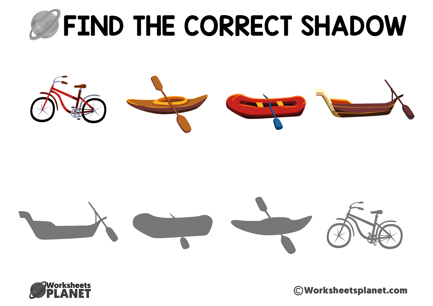 Shadow Matching Activity