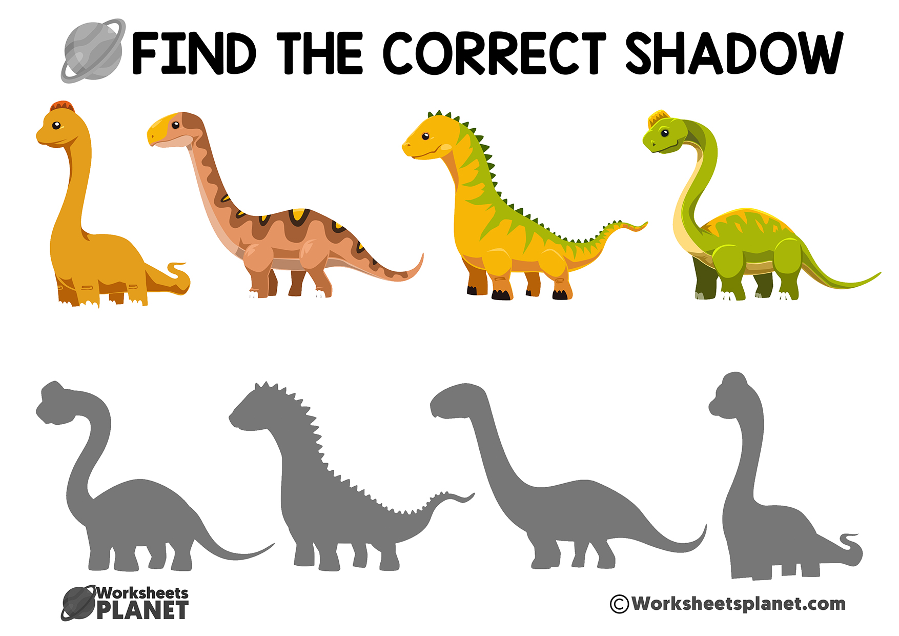 Shadow Worksheet For Children