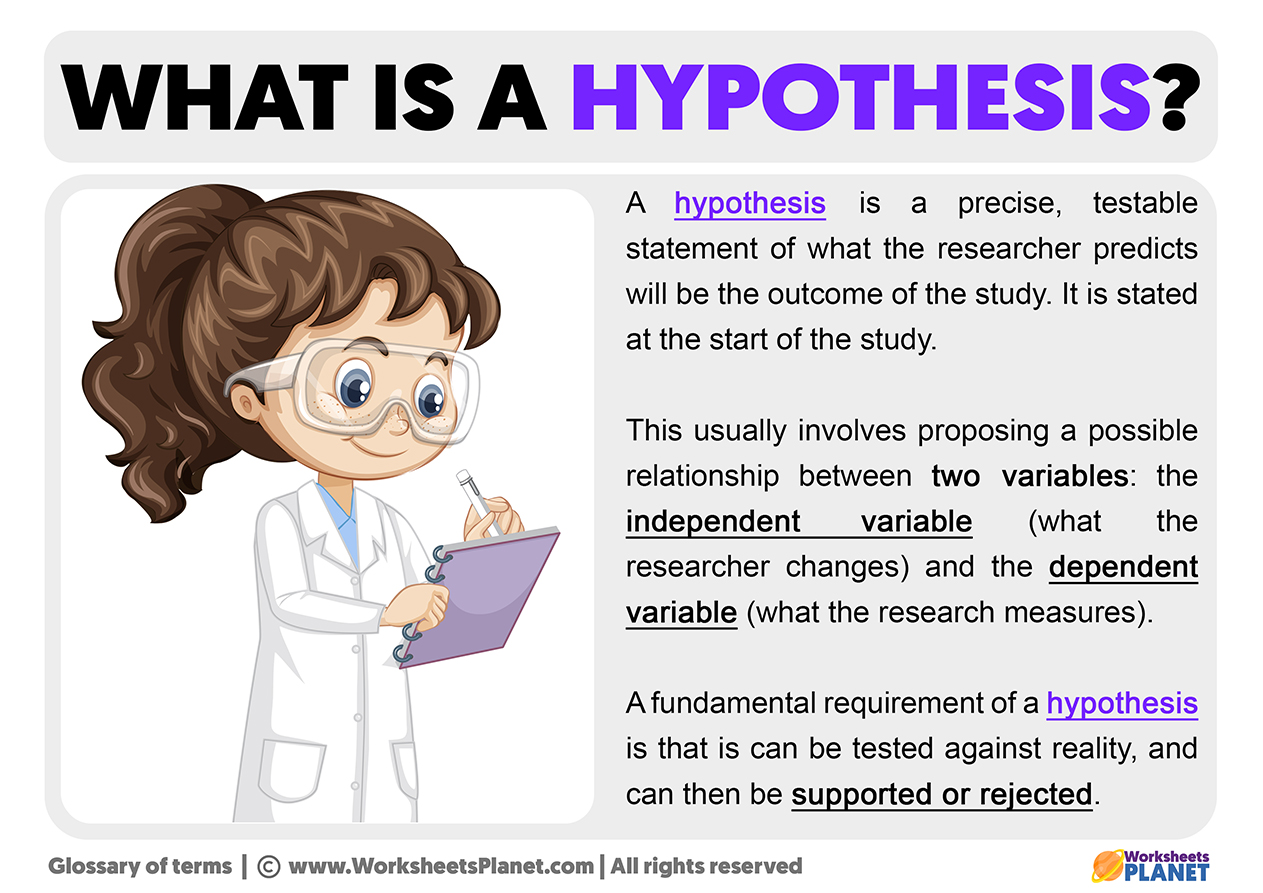 what does the word hypothesis mean in