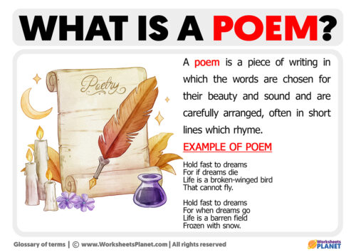 What Is A Poem In English With Examples