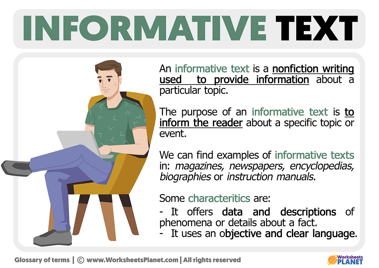 purpose of using text features in an informative essay