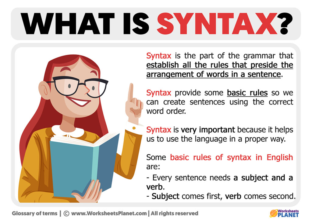 What is Syntax | Definition of Syntax