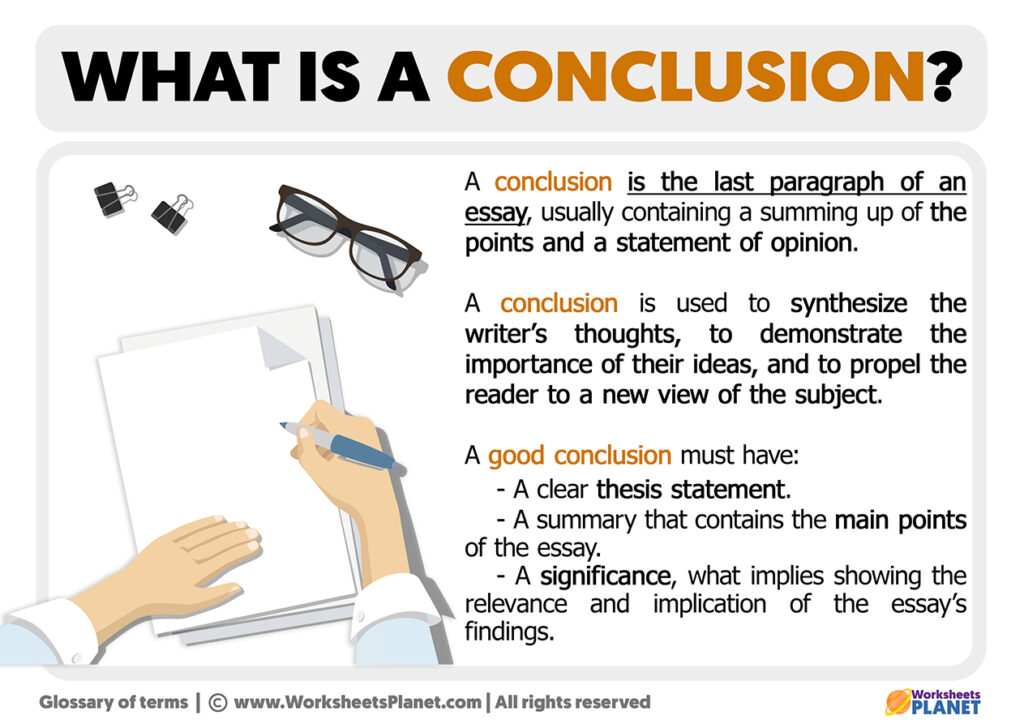 conclusion in research simple definition